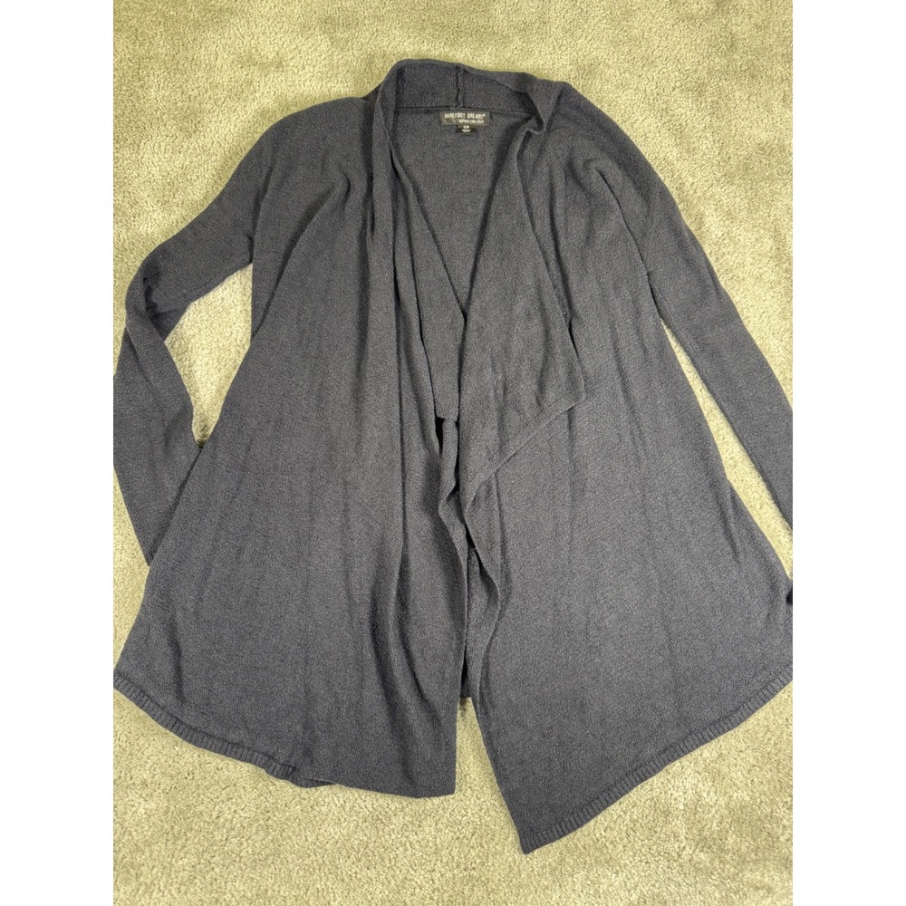 Barefoot Dreams Bamboo Chic Lite Circle Cardigan Gray Open Front Sweater 436 S/M - Picture 2 of 8